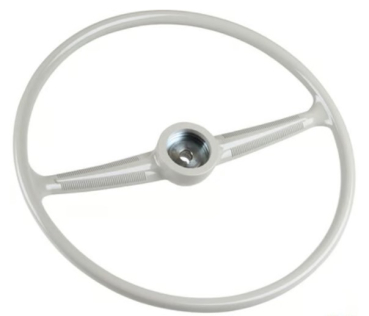 Lenkrad-VW-Bus-T1-Grau-Schwarz-silber